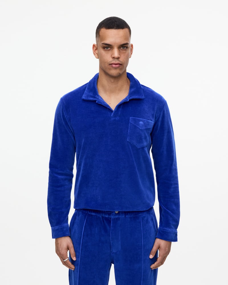 Bild 3 av Azur Velour Långärmad-Skjorta
