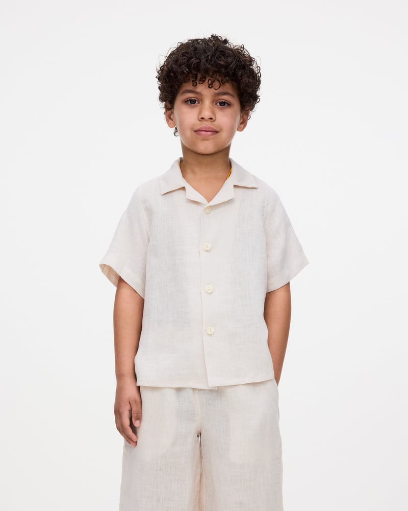 Bild 3 av Kids Beige Air Linneskjorta