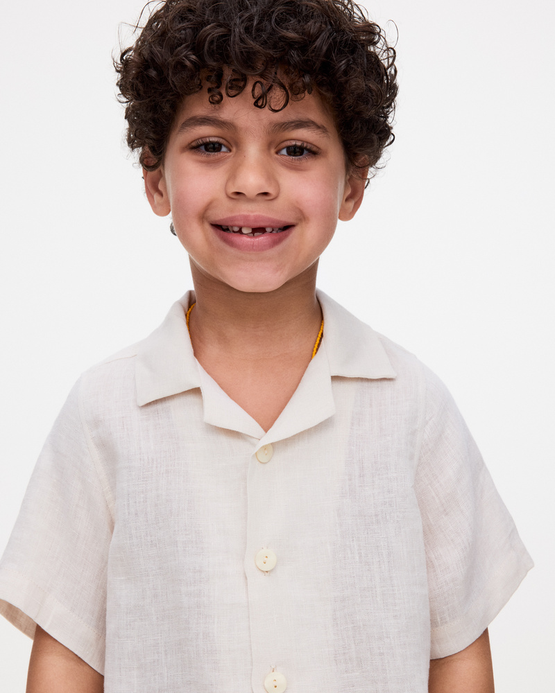 Bild 5 av Kids Beige Air Linneskjorta