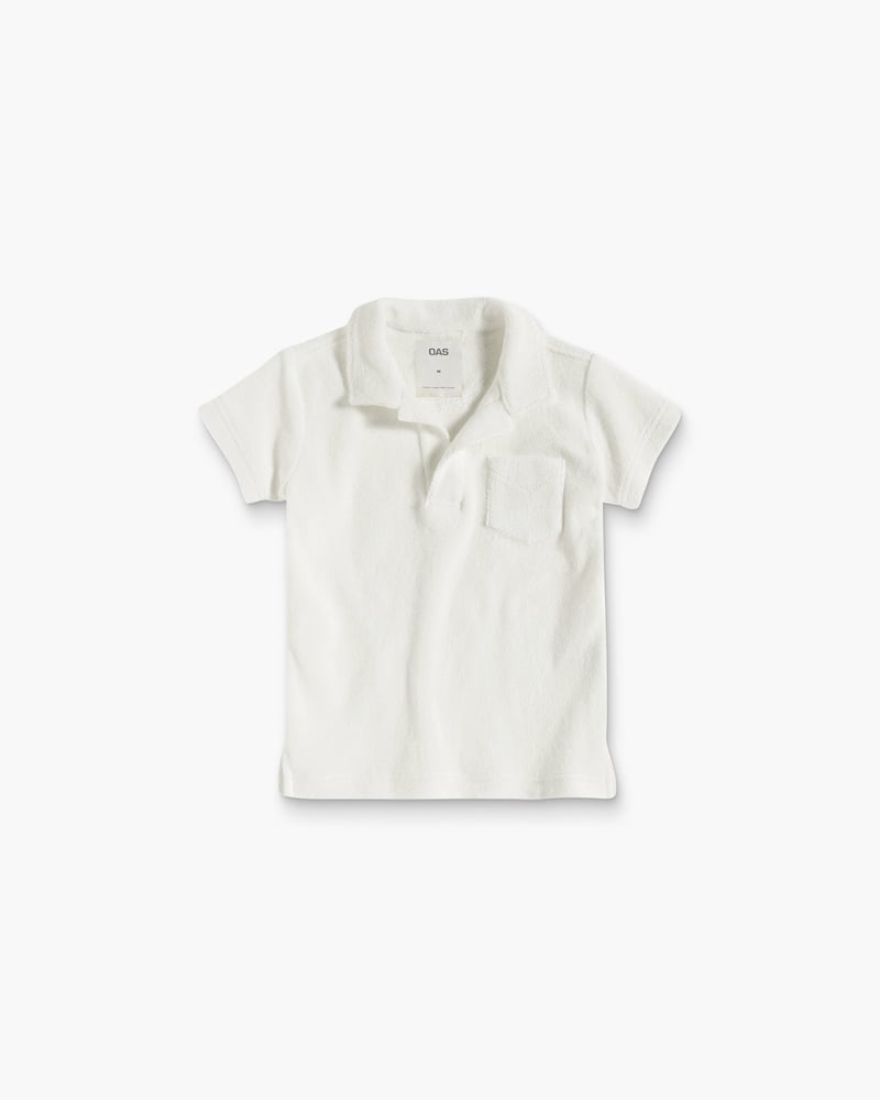 Image number 2 of Kids White Terry Shirt