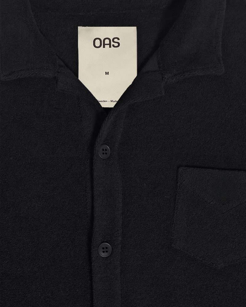 Bildnummer 3 von Black Camisa Frottee-Hemd