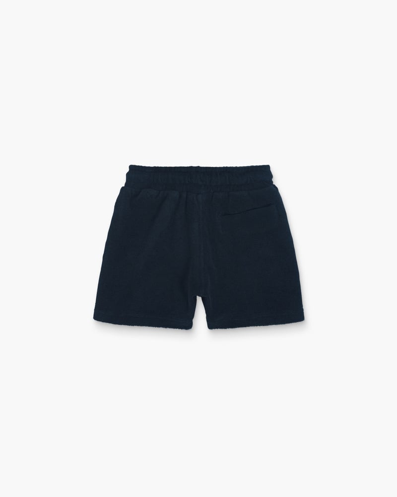 Image number 6 of Kids Navy Terry Shorts