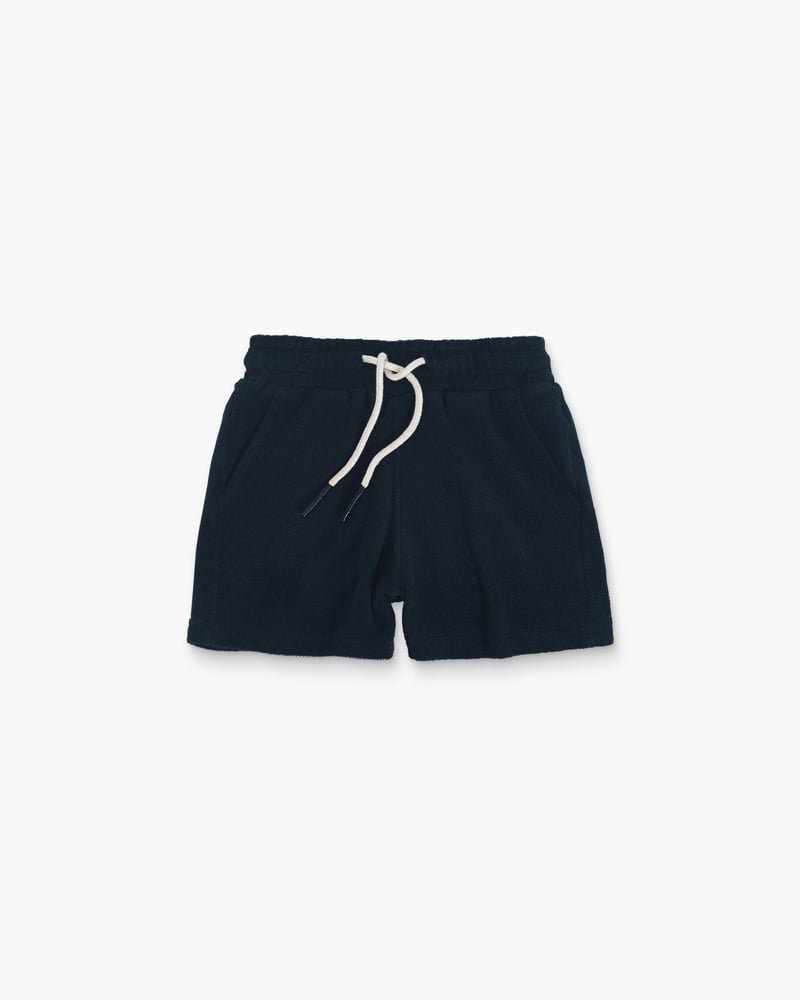Image number 2 of Kids Navy Terry Shorts