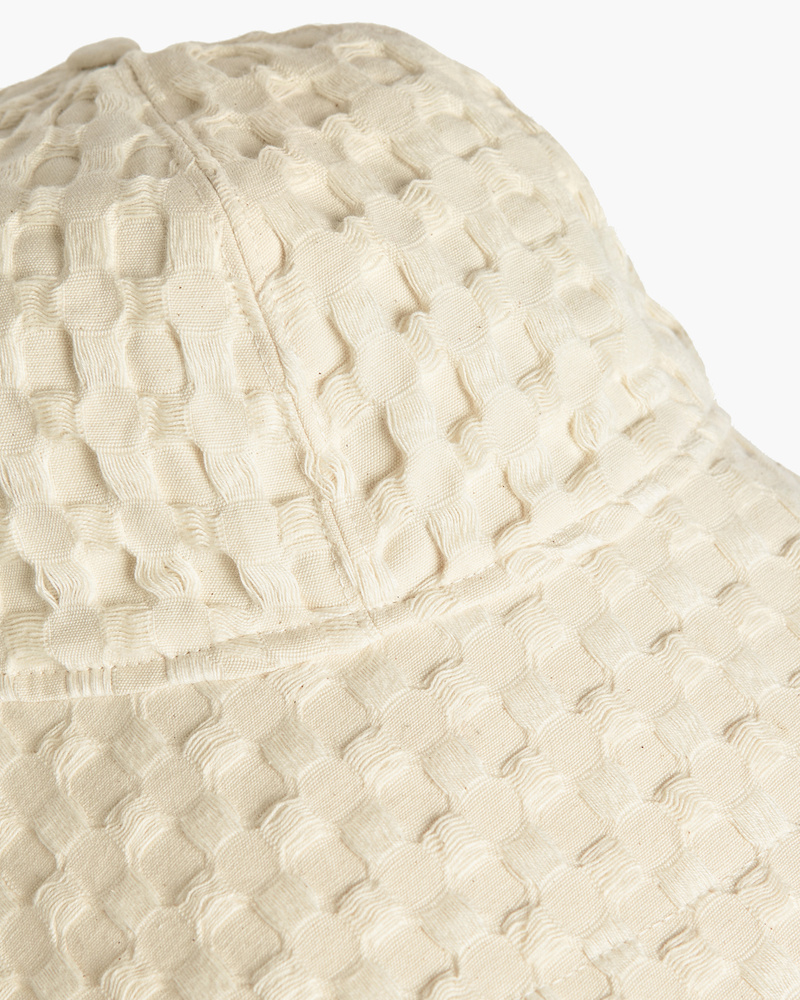 Image number 2 of Ecru Waffle Brim Hat
