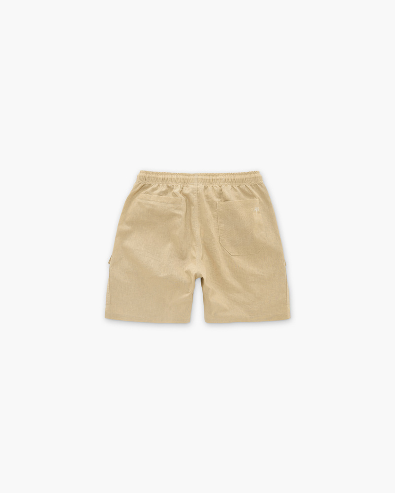 Bild 2 av Beige Cargo Linneshorts