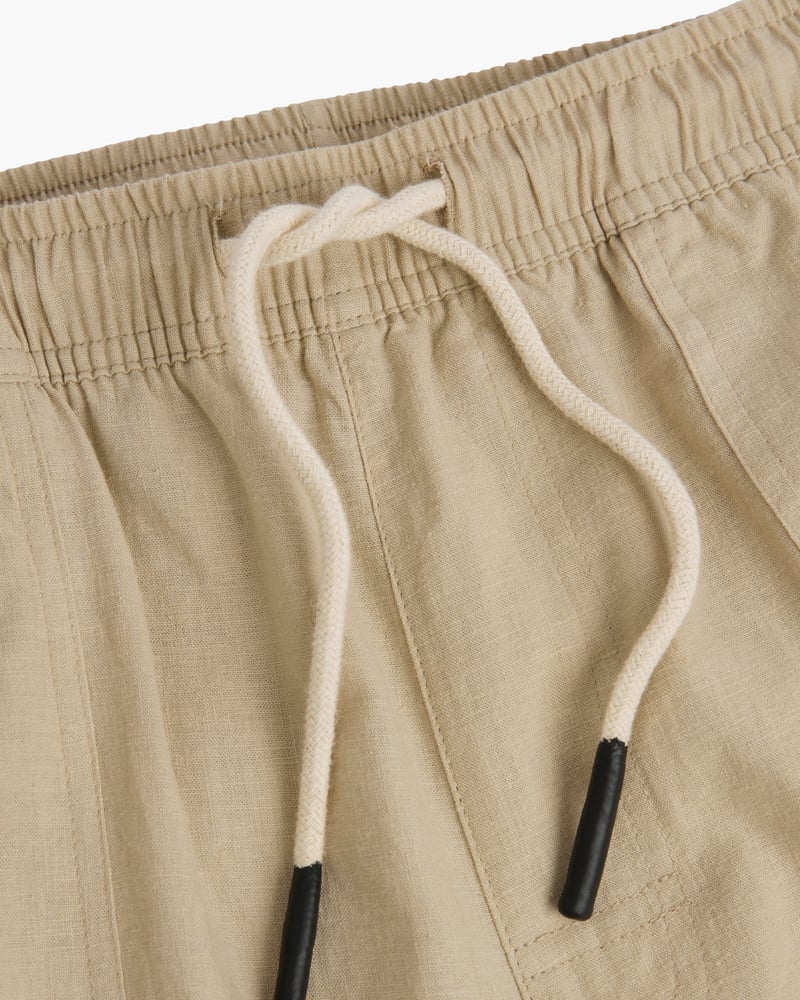 Bild 4 av Beige Cargo Linne-byxa