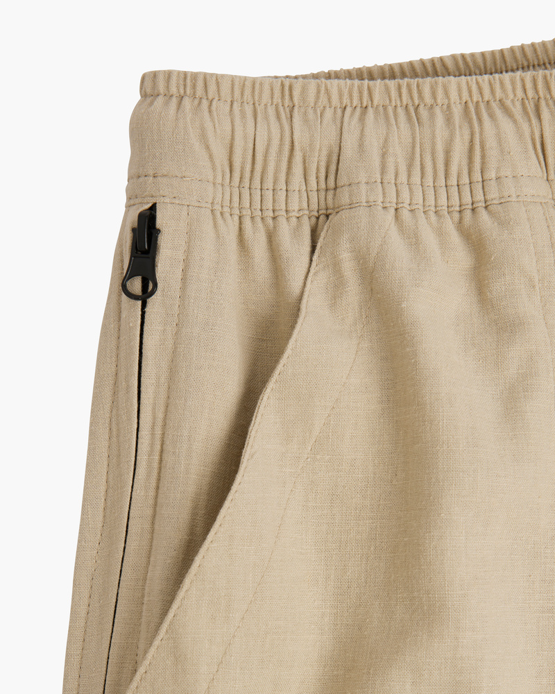 Bild 3 av Beige Cargo Linne-byxa
