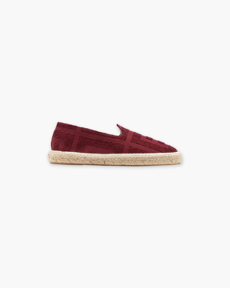 Burgundy Terrace Terry Espadrilles