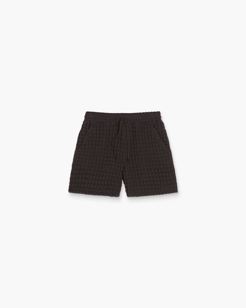 Nearly Black Porto Våffelshorts