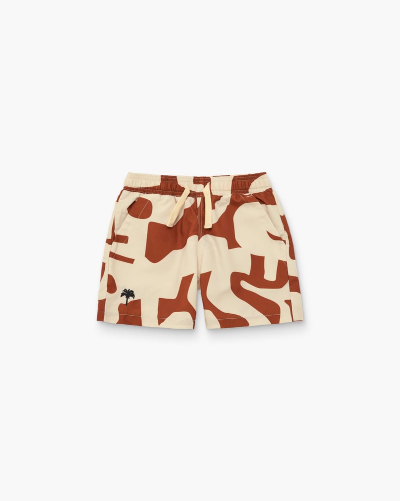 Kids Russet Puzzlotec Swim Shorts