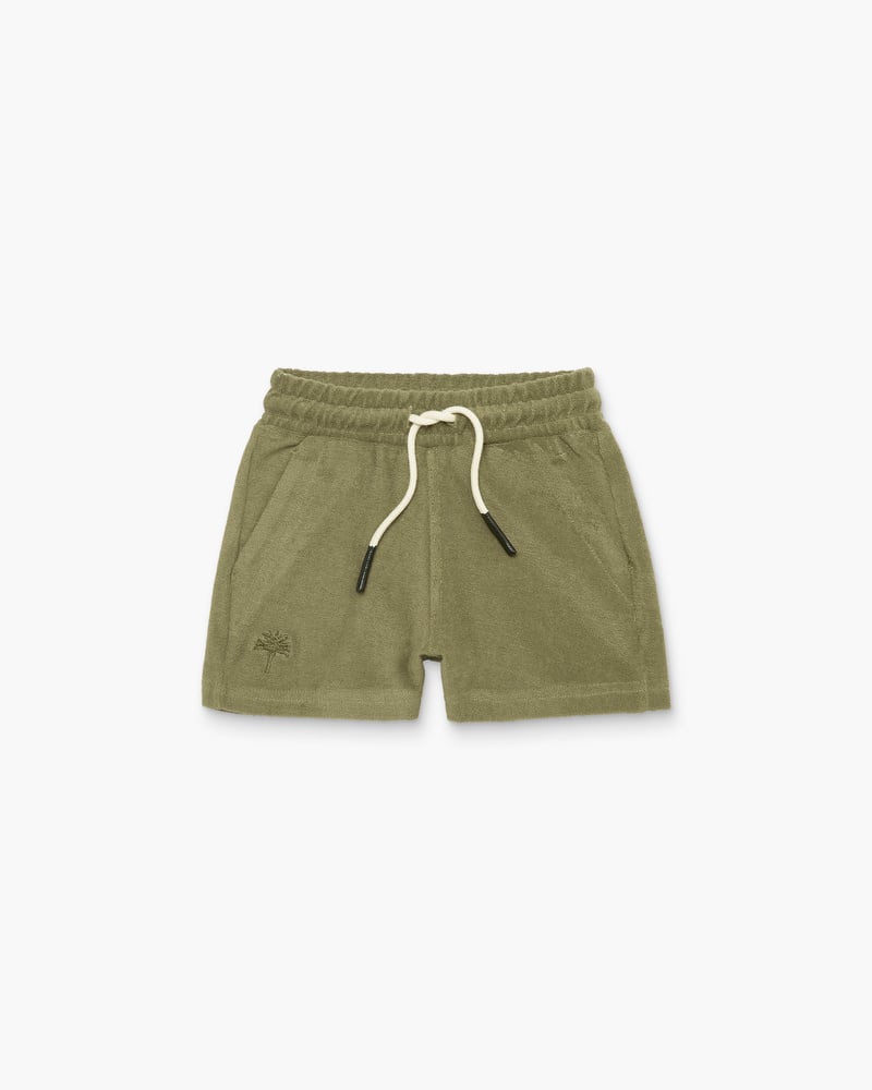 Kids Khaki Terry Shorts