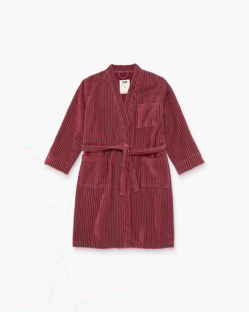 Botanico Striped Velour Robe
