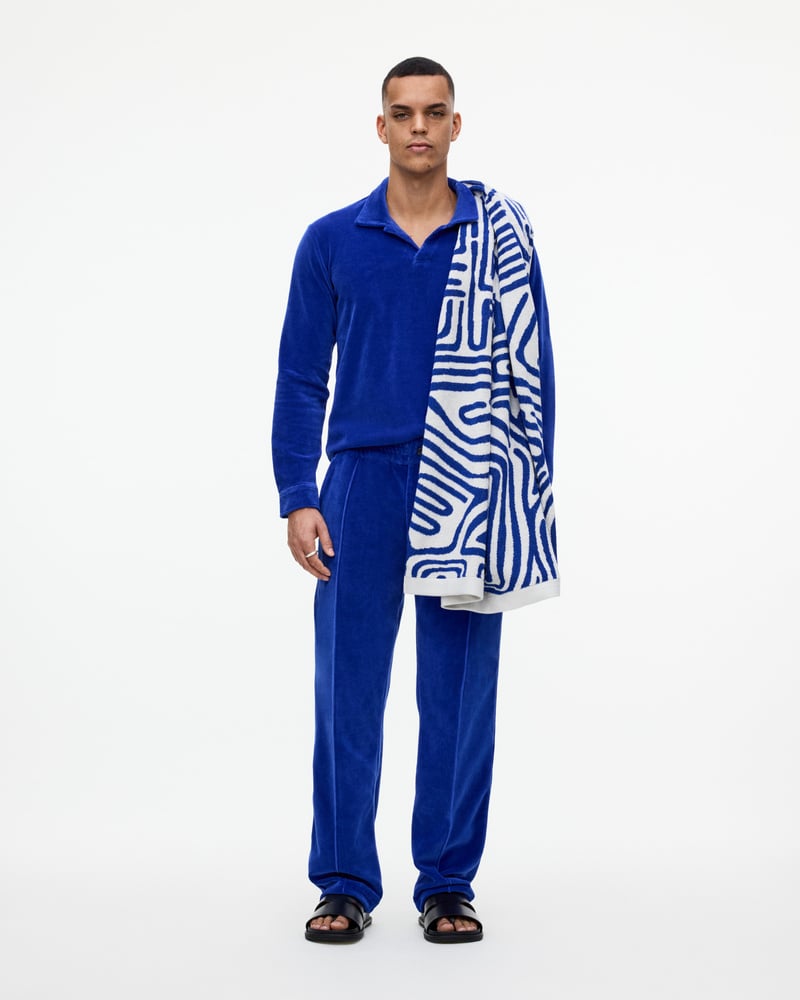 Azur Velour Long Sleeve