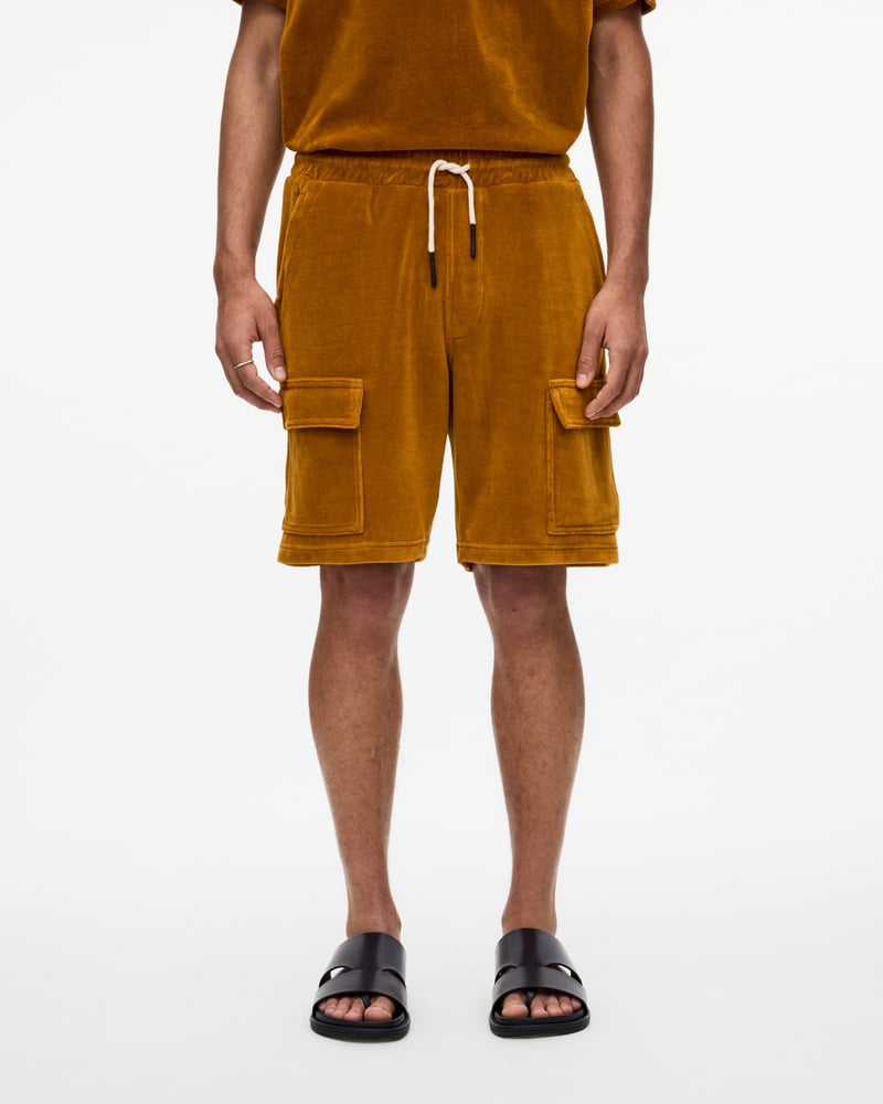 Sienna Velour Cargo Shorts
