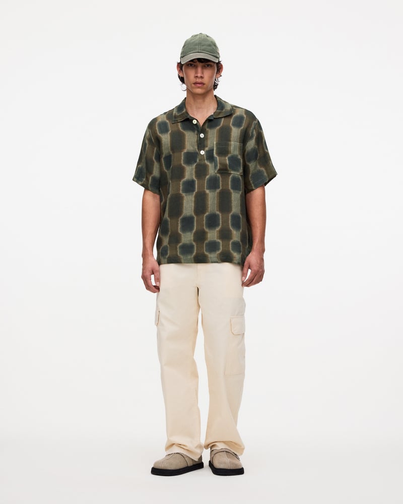 Taupe Totemic Girona Linen Shirt