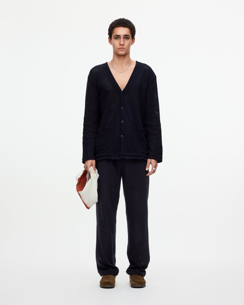Nero Nät-Cardigan