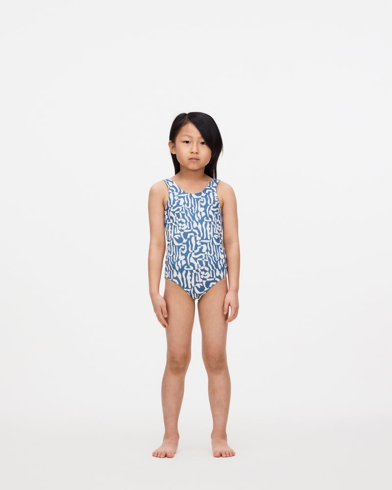 Kids Marbling Bathing Suit