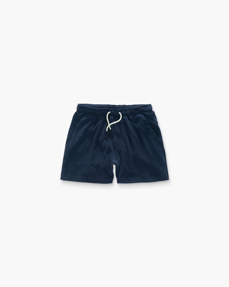 Navy Terry Shorts