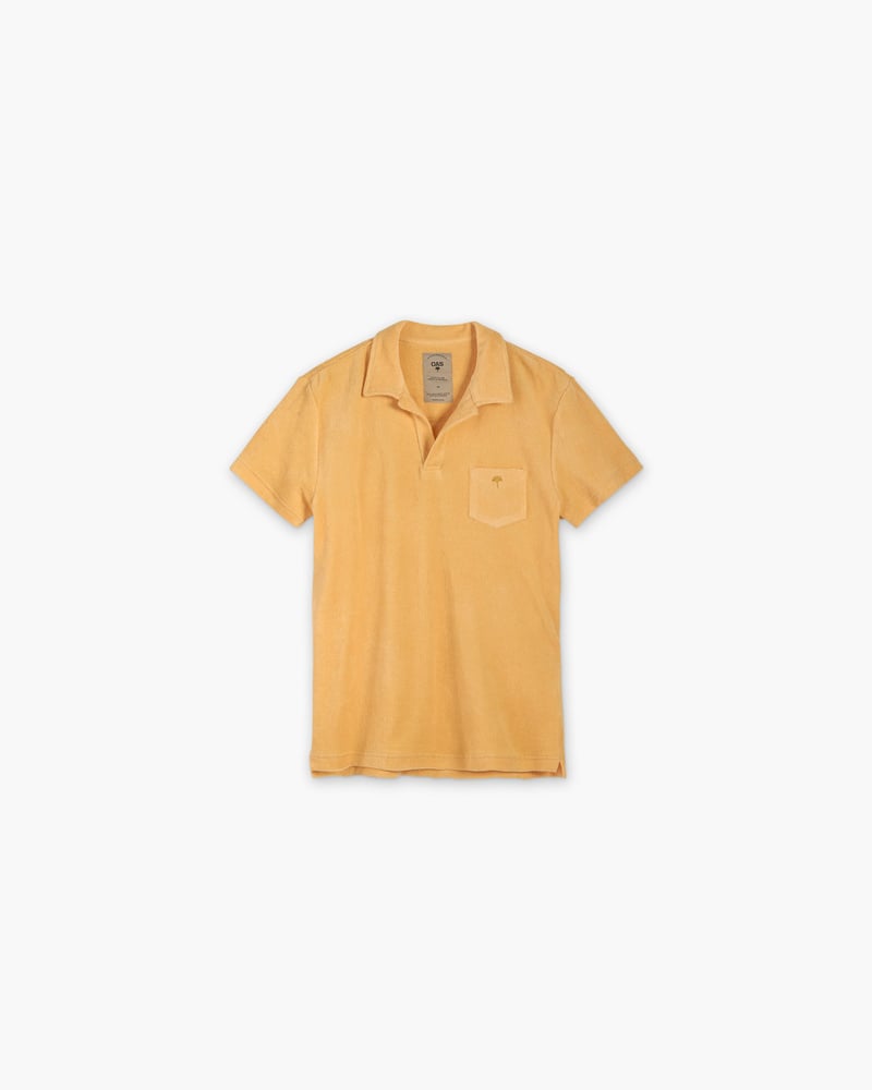 Peach Polo Terry Shirt