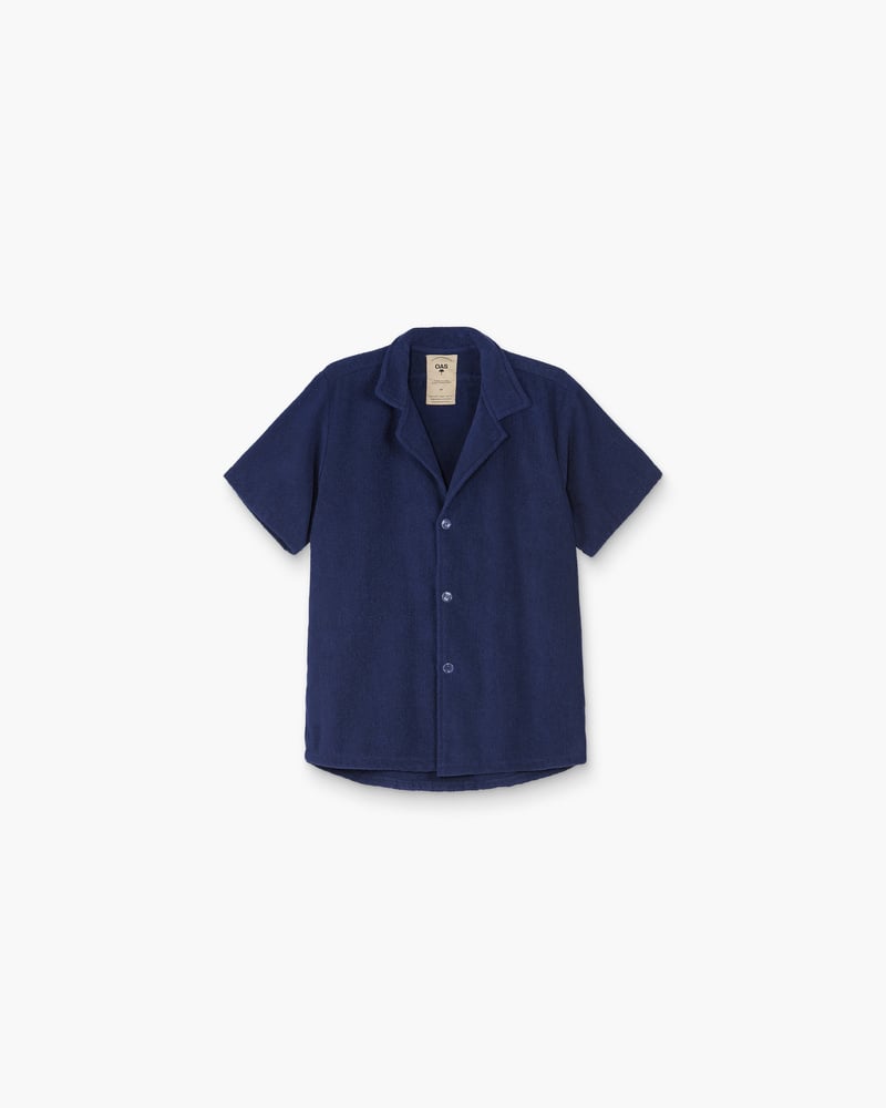 Navy Cuba Terry Shirt