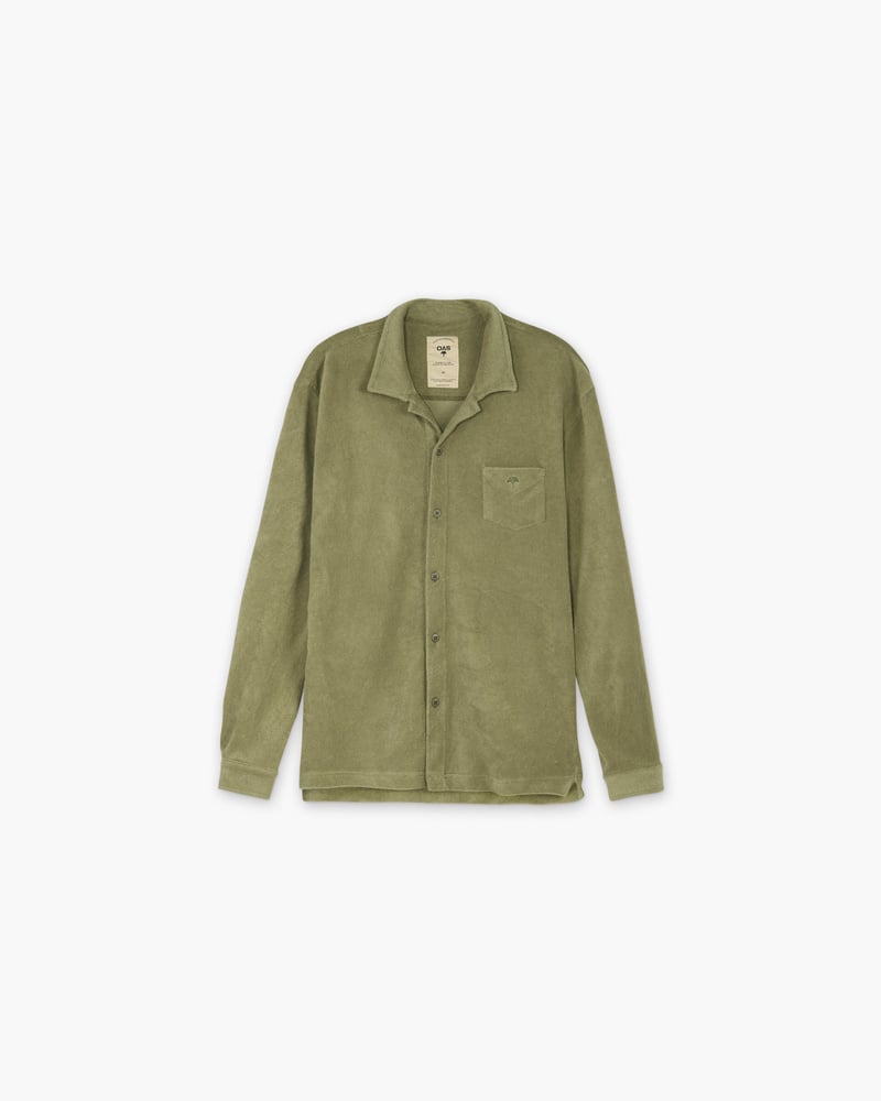Khaki Terry Camisa Shirt
