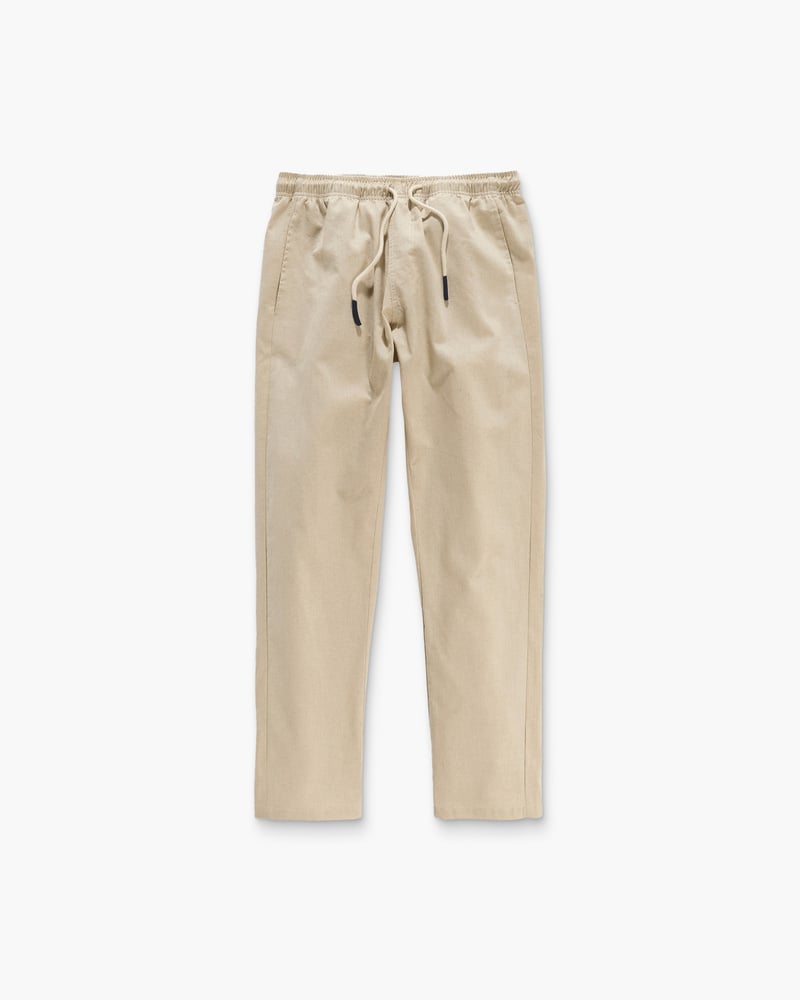 Beige Linen Long Pant
