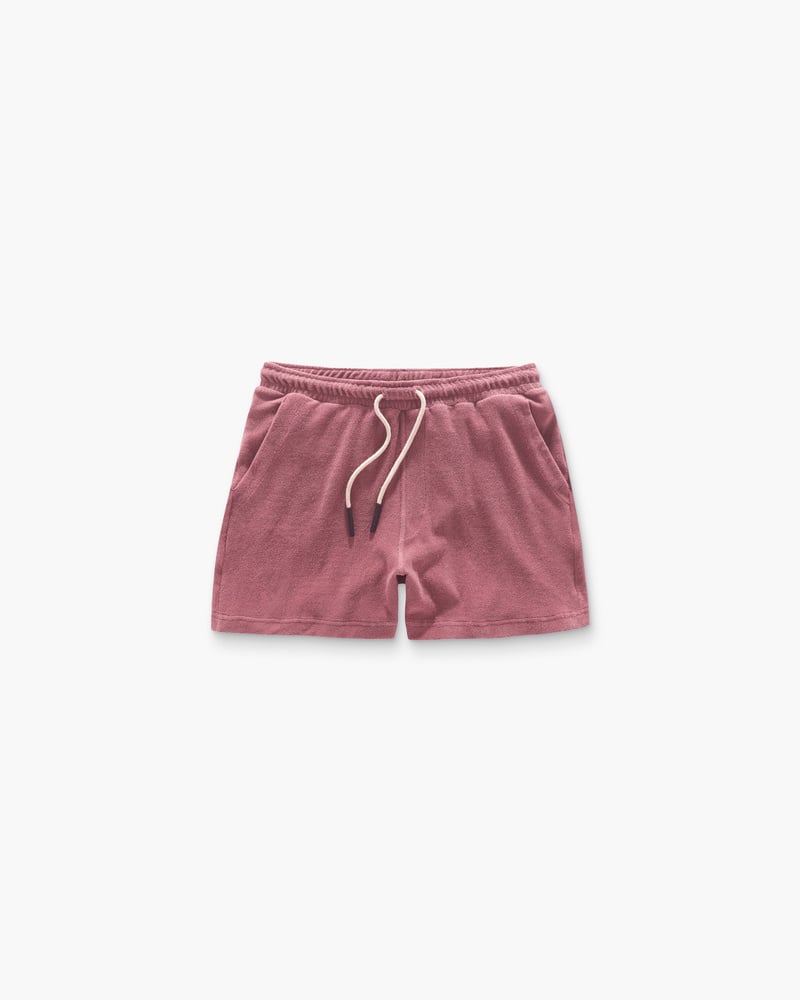 Dusty Plum Terry Shorts