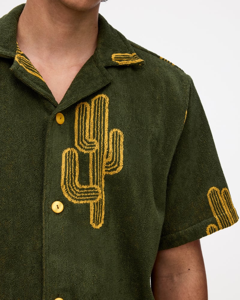 OAS (オーエーエス) Cuba terry Shirt OAS24SS-4 ブラウン M OAS Cuba Terry Shirt Brown | BSTN Store