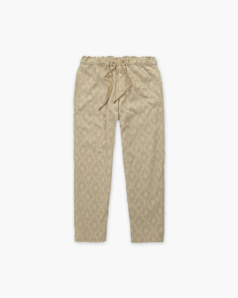 Beige Machu Pantalón de Felpa