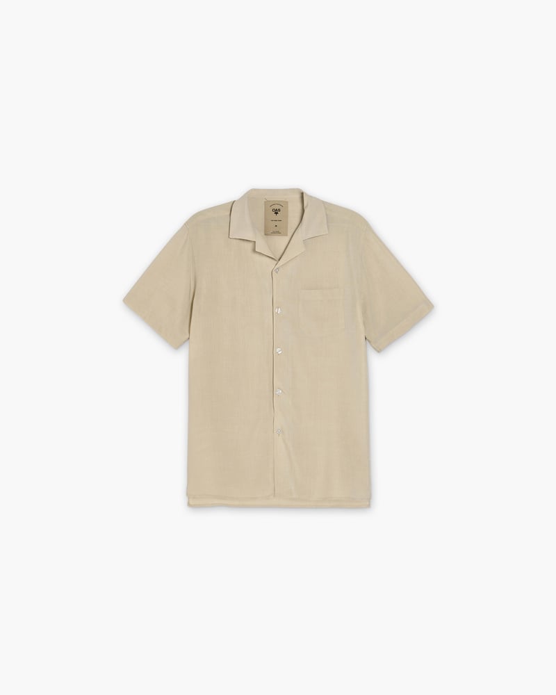 Sand Plain Viscose Shirt
