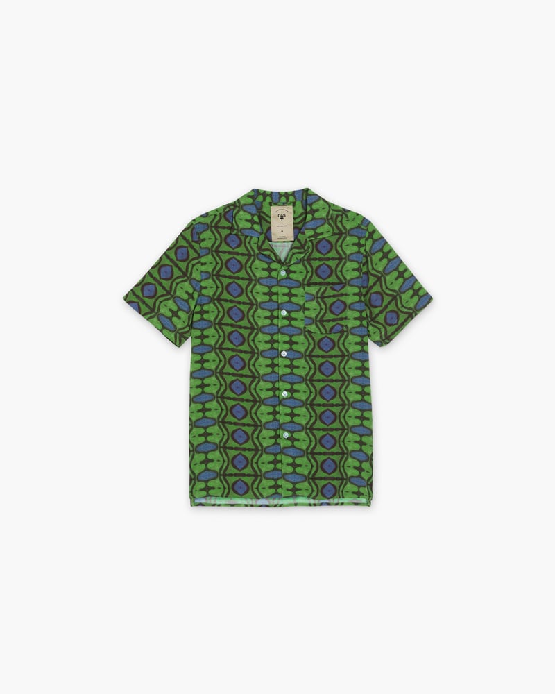 Emerald Blues Viscose Shirt