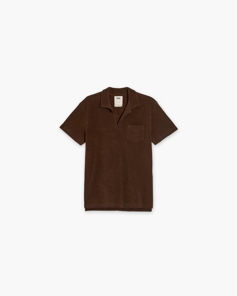 Brown Polo Terry Shirt