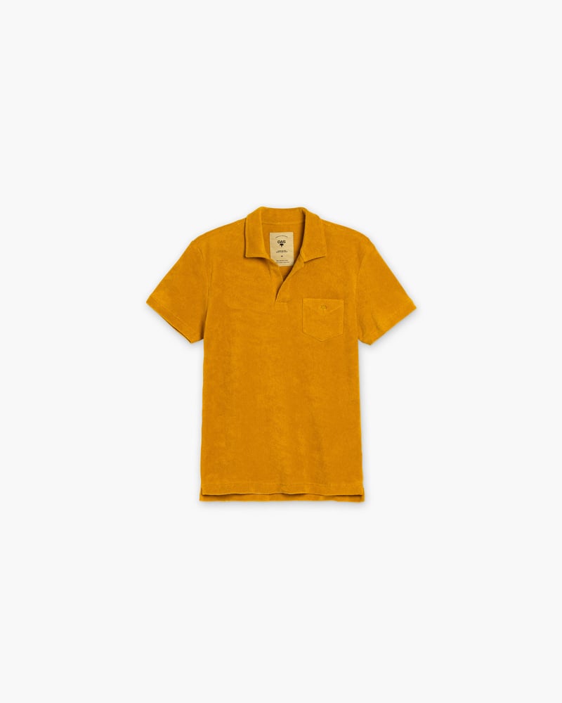 Mustard Polo Terry Shirt