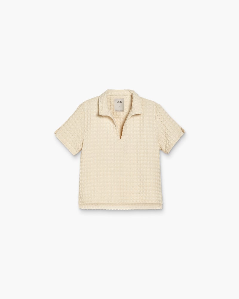 Ecru Jaffa Waffle Shirt