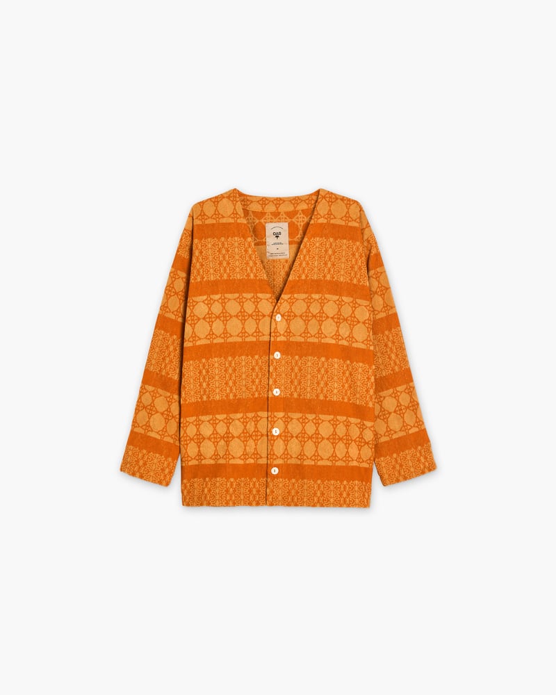 Orange Ventura Frotté-cardigan